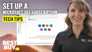 Setting Up a Microsoft 365 Subscription  Tech Tips from Best Buy [upl. by Odin188]