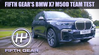 BMW X7 M50D Team Test  Fifth Gear [upl. by Zeiler]