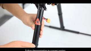 DJI S800 Retractable Landing SkidAssemblyampCalibration [upl. by Cigam432]