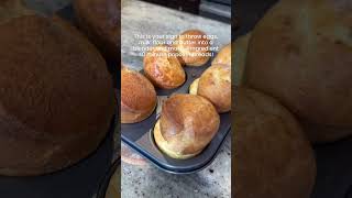 How to make Popovers Recipe shorts [upl. by Haral]