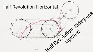 Half Cycloid Horizontalamp Half Cycloid making 45° in Upward [upl. by Henrik901]