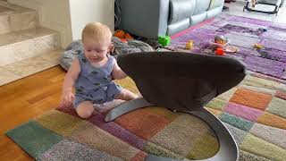 ENJOYING OUR INDOOR ENVIRONMENTbaby lifewithbaby babyplaying babybouncer [upl. by Meedan209]