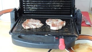 Boston butt pork shoulder in a Tristar Contact Grill [upl. by Avron]