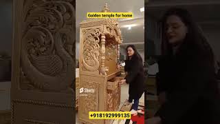 indianfurniture hindutemple conceptdesign woodentemple explore goviral reels ytshorts [upl. by Innob]