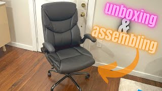 Unboxing amp Assembling JHK Office Chair  Ergonomic Executive Computer Desk Chair [upl. by Erdeid]