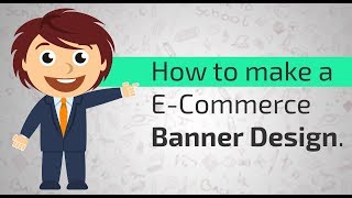 How to make a Ecommerce banner Design [upl. by Barbaresi]