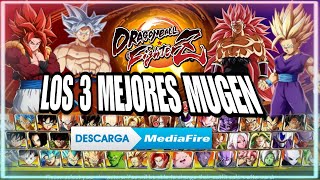 LOS MEJORES 3 JUEGOS DE DRAGON BALL MUGENS PARA ANDROID [upl. by Atiekan]