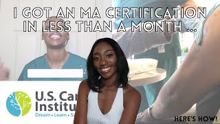 HOW I GOT A MEDICAL ASSISTANT CERTIFICATION IN LESS THAN A MONTH [upl. by Fawne]