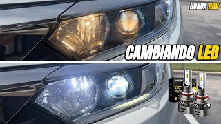 Honda HRV LX 2 Instalación de luces LED brillantes en un HRV Sport 20162022 [upl. by Ahsuatal100]