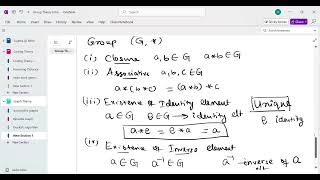 Group Theory Intro Abelian group 2024 10 28 19 42 39 [upl. by Trinee]