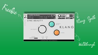 FREE Klang Synth by Cinematique Instruments for KONTAKT walkthrough [upl. by Bevan355]