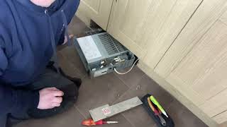 Vlog 3 Plinth heater replacement low limit thermostat [upl. by Mcknight]