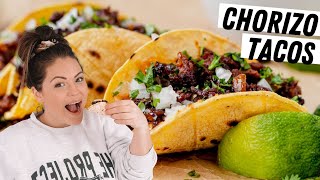 Easy Chorizo Tacos 15 Minutes [upl. by Neveda]