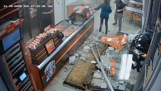 Car crashes into Little Caesars Pizza  Action News Jax [upl. by Abey]