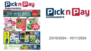 Pick n Pay specials ZA  23102024  10112024 [upl. by Sulohcin853]