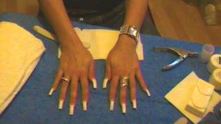 HOW TO Acrylic Nails for beginners [upl. by Naul706]