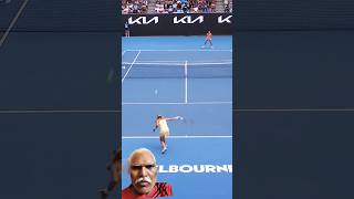 BRILLIANT baseline battle 👍 tennis australianopen sports ytshorts [upl. by Jania374]