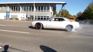 Dodge Challenger SRT8 Burnout Powerslide amp revs HD [upl. by Taub946]