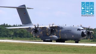 STRATEGIC AIR TRANSPORT WITH THE LUFTWAFFE AIRBUS A400M ILA BERLIN AIR SHOW 2016 [upl. by Allehs907]