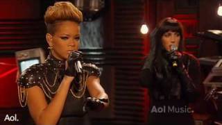 Rihanna Rihanna Disturbia AOL Session 2010 HQ Live [upl. by Aidil]