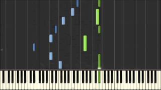 Laputa Castle in the Sky Piano Synthesia 天空之城 鋼琴 電子版 [upl. by Zachar]