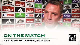 Brendan Rodgers On The Match  Celtic 02 Hearts [upl. by Papageno18]