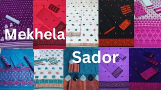 Sador mekhela collectionAssamese mekhela sador ❤ [upl. by Imojean713]