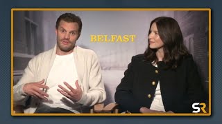 Jamie Dornan amp Caitriona Balfe Interview Belfast [upl. by Aicirtel839]