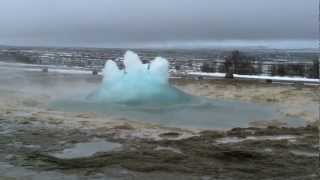 Strokkur Geyser in Iceland [upl. by Odlaumor]