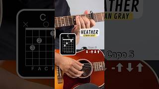 Heather  Conan Gray  Easy Guitar Tutorial shorts [upl. by Reinhardt379]