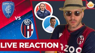 EMPOLI vs BOLOGNA  LIVE REACTION drLUISONA SERIE A [upl. by Ilera]