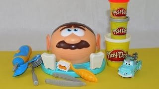 PlayDoh Dentist Doctor Drill N Fill DisneyCarToys Doctor Cars 2 Mater Play Doh Teeth and Drill [upl. by Anwad]