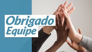 Mensagem de agradecimento a uma grande equipe de trabalho [upl. by Ardnaxila570]