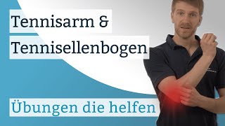 Tennisarm  Tennisellenbogen  Übungen die helfen [upl. by Naginarb]