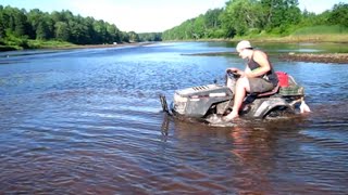 Swamping The mud Mowers In the riverVery deep water stalls [upl. by Llekcor]