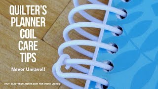 How to Keep A Spiral Coil from Unraveling in your Planner [upl. by Philbrook]