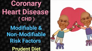 Coronary Heart Disease  Modifiable and Non Modifiable Risk Factors  Prudent Diet  Public Health [upl. by Dlawso]