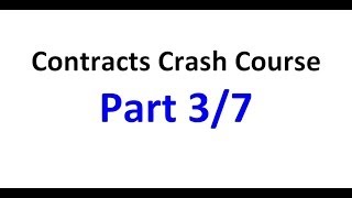 Contracts  Exam Crash Course Part 37 [upl. by Enilreug]