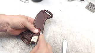 DIY Leather Sheath from Lazy 3 Leather Co [upl. by Vedi]