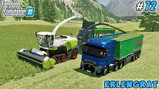 Harvesting grass silage mowing meadow grass  Erlengrat Farm  Farming simulator 22  Timelapse 72 [upl. by Corly683]