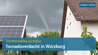 Tornadoverdacht in Würzburg [upl. by Soo]