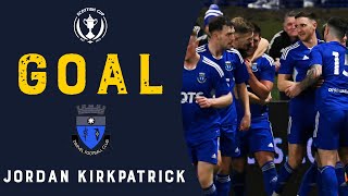 GOAL  Jordan Kirkpatrick  Darvel v Aberdeen  Scottish Cup Fourth Round [upl. by Anirbes]