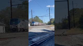 Amtrak Pennsylvanians passing through Leaman Place Junction railfanning [upl. by Mccoy]