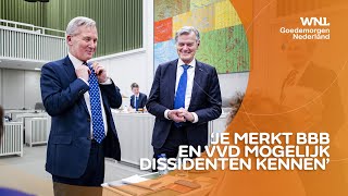 Stemmen senatoren VVD en BBB toch voor spreidingswet Geert Wilders kijkt gespannen toe [upl. by Loos198]