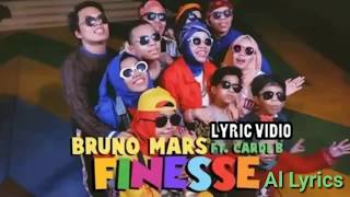 Finesse  Bruno Mars ft Cardi B Gen Halilintar Official Video Lyrics [upl. by Ytissac]