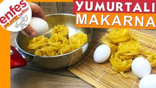 Yumurtalı Makarna Nasıl Yapılır  Makarna Tarifleri  Pasta Veneta Taglıatelle Tarifi  İftar [upl. by Alin]