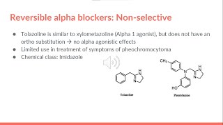 Chapter 4 Antagonists to Adrenergic Neurotransmission Part 2 [upl. by Auqenahs]