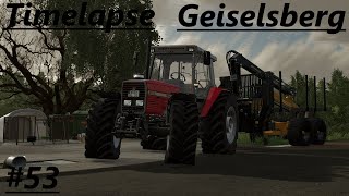 LS22 Timelapse Geiselsberg 53 Rückewagen fahren mit dem MAssey Ferguson 3120 [upl. by Alegnave]