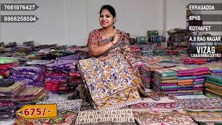 Kalamkari Sarees Collection  Episode51981  Vigneshwara Silks kalamkari sarees [upl. by Ahsiyk]