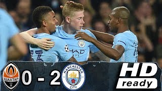 shakhtar donetsk vs manchester city 02 Resumen Goles Highlights Goals 26092017 [upl. by Mirth]